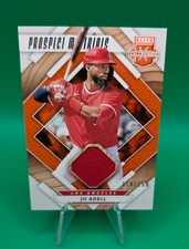 Jo Adell 2020 Panini Elite Extra Edition Prospect Materials Orange /199 Angels