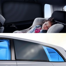 Doogoocoo Car Window Shades for Baby 2 Pack UV Block Ice-Crystal Cooling Back Wi