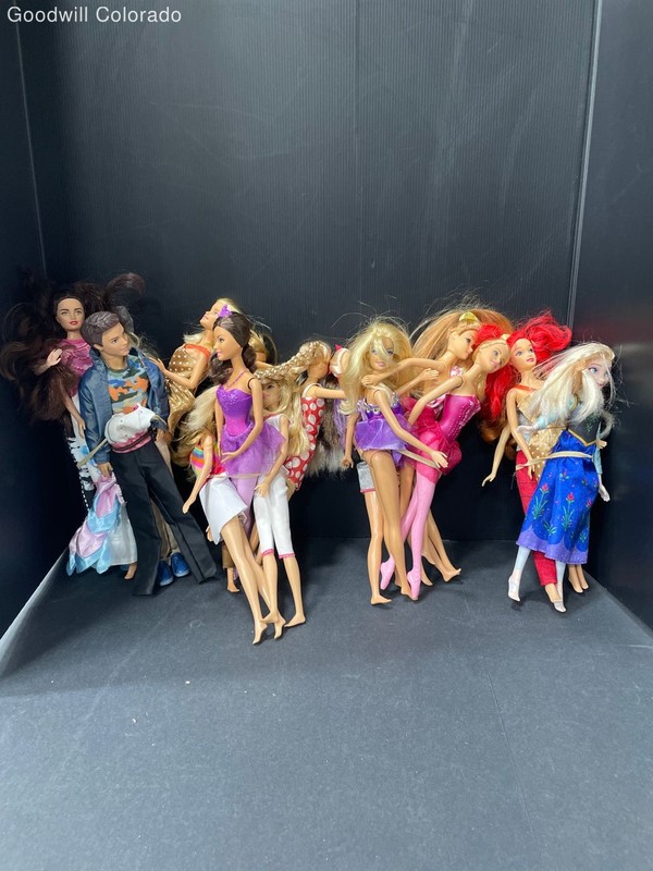 Mattel Disney Barbie Doll Lot Blonde Red Hair Fashion Dollhouse Accessories