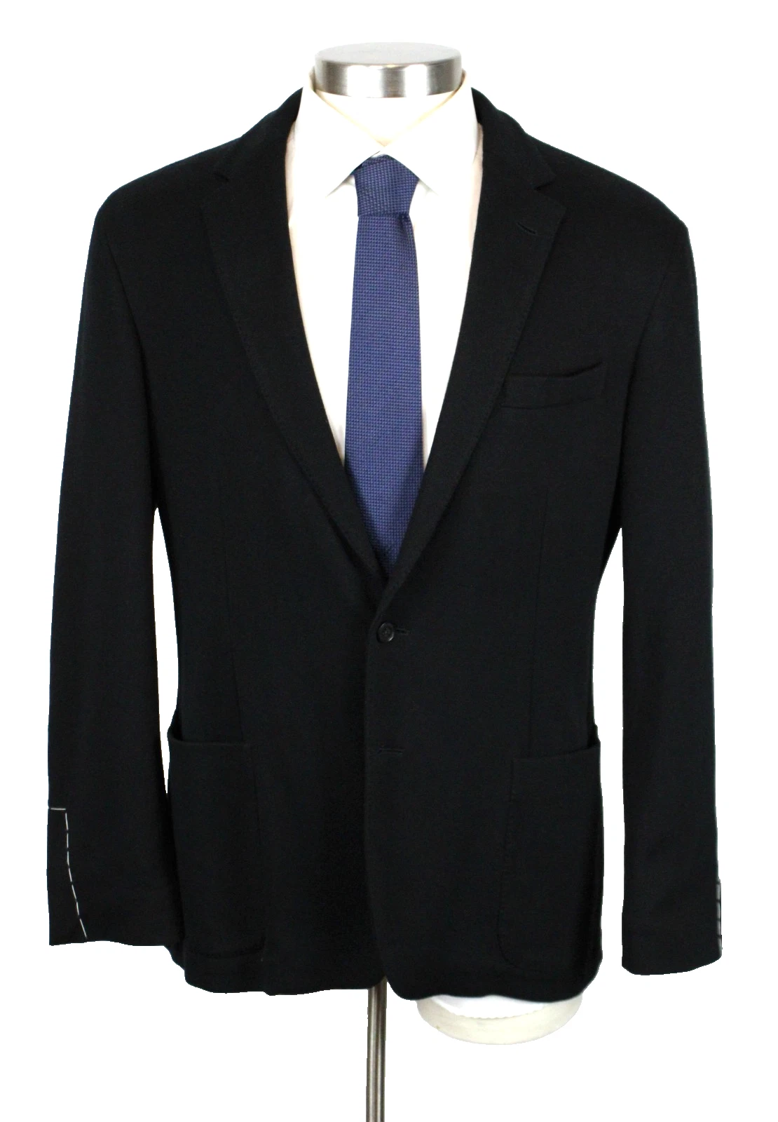 Ralph Lauren Purple Label HadleyJacket 44 R Black Cotton Cashmere Double Knit