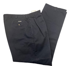 Polo Ralph Lauren Cotton Pleated Andrew Pants Navy Chino Men  s Size 40x32