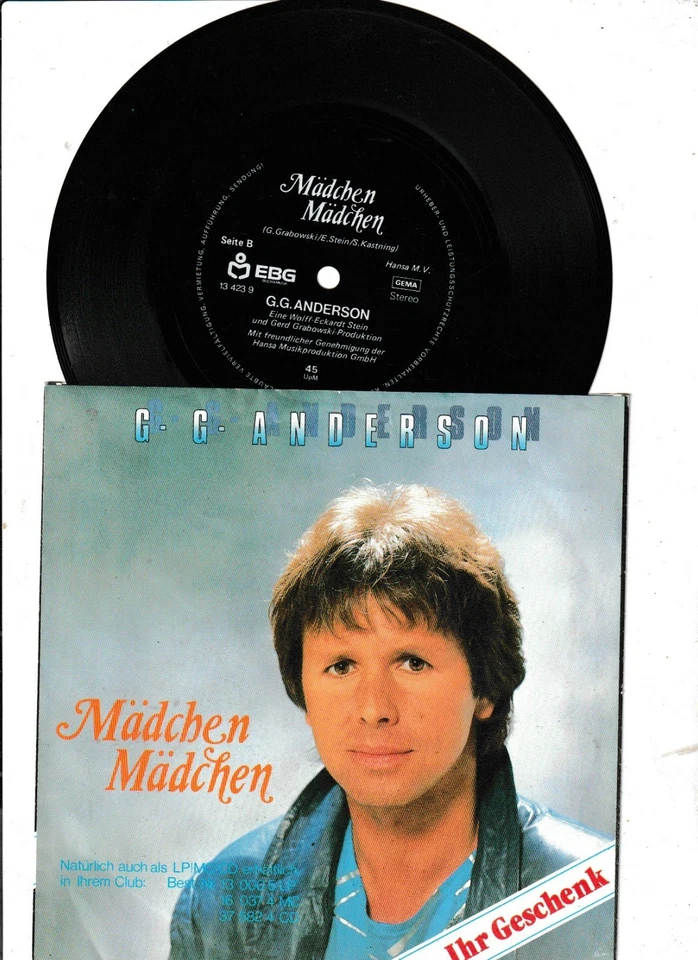 G.G.ANDRSON/C.C.CATCH -You shot a hole in my soul 7"Flexi-Single Promo  club