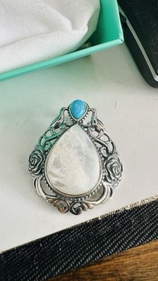 NEW Carolyn Pollack Sterling Silver Rose Manor  Pendant