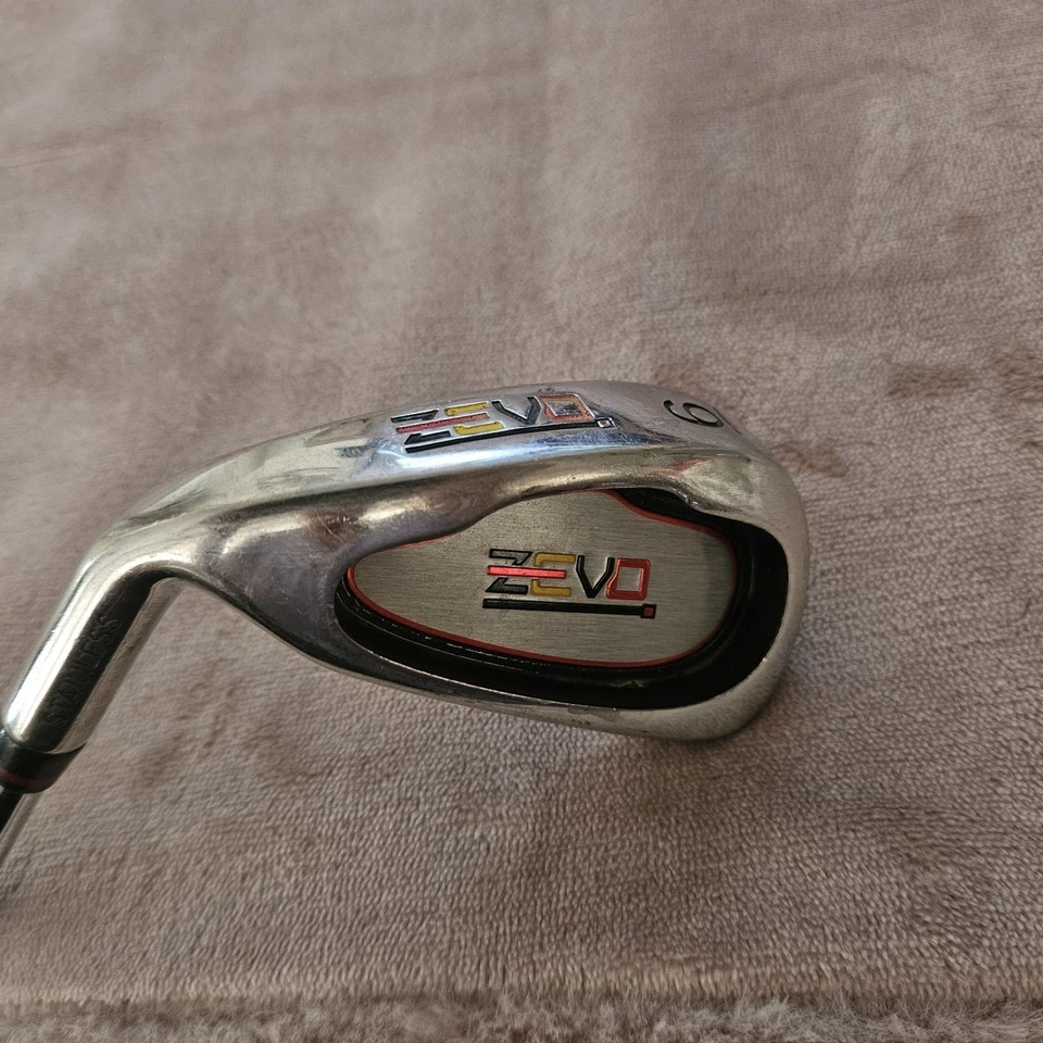 Zevo #6 Iron Stainless Steel Head Left Hand Regular Flex Steel Shaft Great Grip! - Image 2 of 4