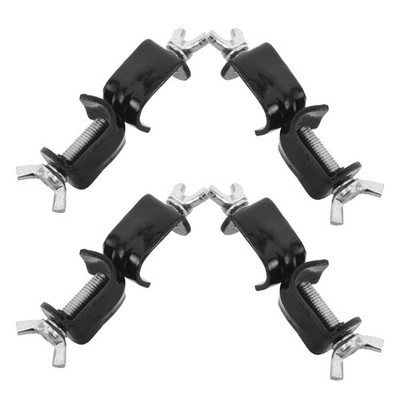 4 Pcs Experiment Bench Fixture Iron Clamp Support Stand Holder Adjustable