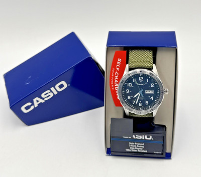 Casio Solar Powered Men's Watch - MTP-S120L-3AVCF