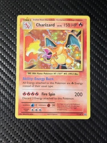 Pokémon TCG Charizard 11/108 Holo XY: Evolutions