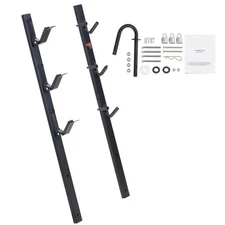 3-Place Weeder Trimmer Rack Holder for Open Landscape Trailer Lockable