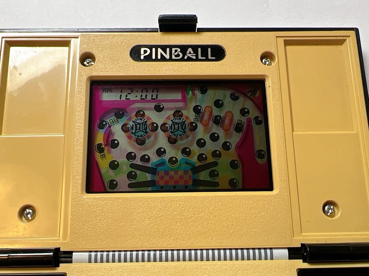 NINTENDO GAME AND & WATCH PINBALL Multi Screen 1983 Tested Working