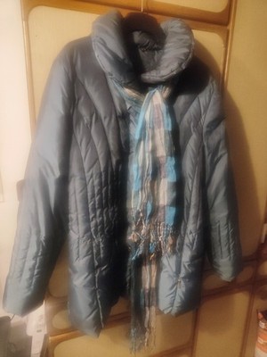 Damen Daunenjacke mit passendem Schal Gr. 44 Lebek