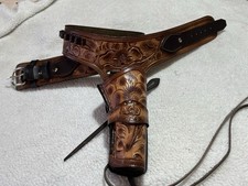 Western Cowboy Holster And Belt Bicolor