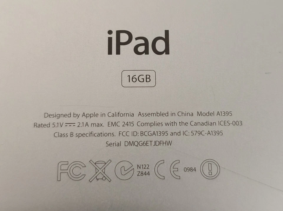 Apple iPad 2 16GB, WLAN, 24,64 cm, (9,7 Zoll) - Schwarz - Bild 3 von 3