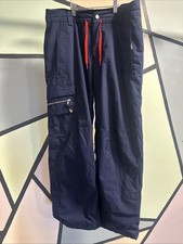 Men  s Spyder Sz Medium Blue Snowboarding Ski Insulated Snow pants Used Nice
