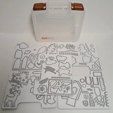 ArtBin Storage Bin Magnetic Die Sheets 95 Dies Halloween Xmas Fall Holiday Art