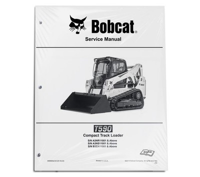 Bobcat T590 Compact Track Loader Service Manual Shop Repair Book - 6989683