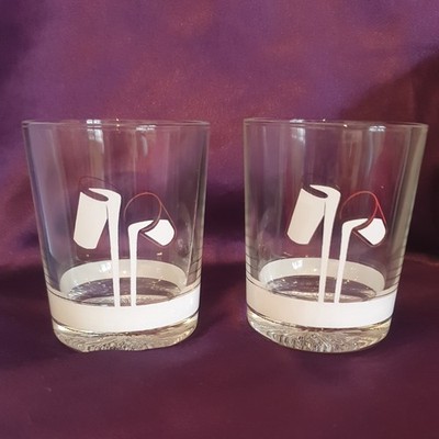 Seltene Vintage Cadburys Milchgläser anderthalb voll 70er Jahre Motiv 2er Set