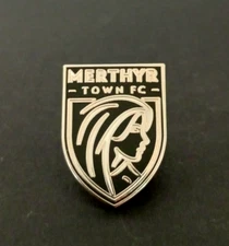 MERTHYR TOWN FOOTBALL CLUB BUTTERFLY PIN BADGE