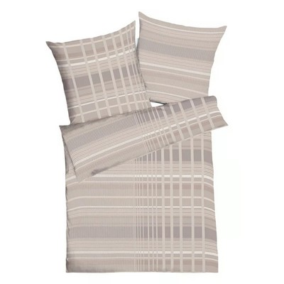 Kaeppel Satin Bettwäsche Jarin nougat 135x200 cm + 80x80 cm