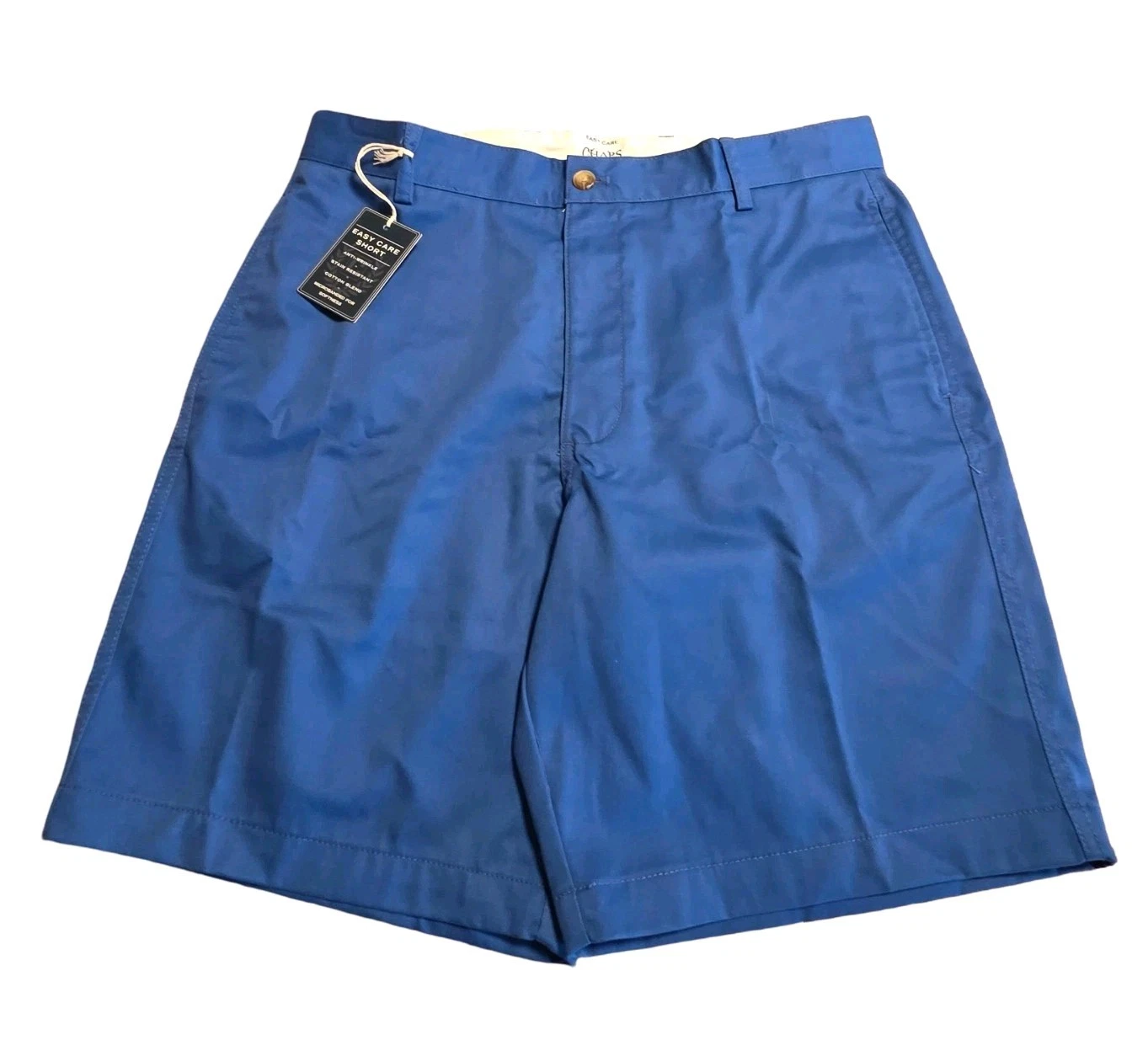 Chaps Shorts Mens Size 36 Blue Flat Front Casual Dress/Chino/Golf Shorts NWT New