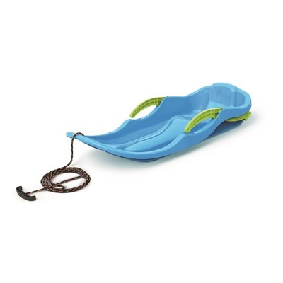 Prosperplast Schlitten Kinderschlitten mit Bremsen Bob Rodelschitten Race S blau