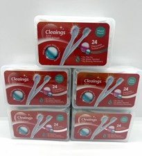 DISPOSABLE TOOTHBRUSHES WITH CLEANING BEADS 24ct exp 2028 NEW X 5 PACKS