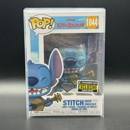 Funko Pop! Vinyl: Disney - Stitch with Ukulele (Diamond Glitter) - Entertainment