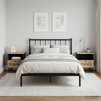 Nachttisch 2 Pcs Braun 40 X 33 X 46 Cm Massivholz Mango Nachttisch Schlafzimmerm
