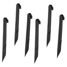 6 Pieces Plastic Inflatable Stakes 6 Peies Cords 8.7 Inch Inflatable Tent