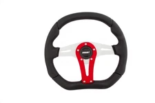 Grant Products 495 D Series 13.75" Steering Wheel - Aluminum/3-Spoke, Red