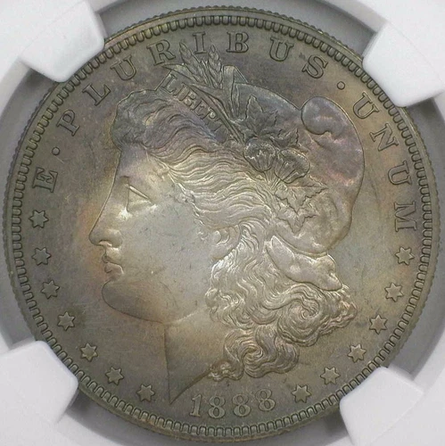 1888 Morgan Silver Dollar NGC Graded Proof 67 Certified PF Toning Rare HighGrade