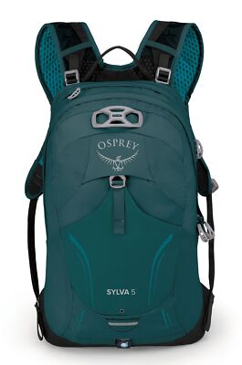 Osprey Sylva 5 Rucksack Fahrradrucksack Regenhülle Rucksack Baikal Green
