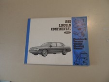 Lincoln Continental 1988 Electrical Manual Workshop Manual