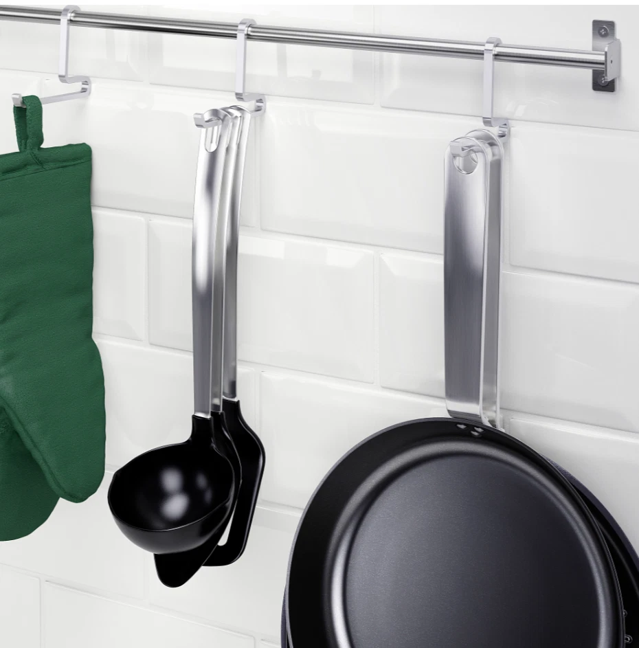 Gancio IKEA KUNGSFORS, acciaio inossidabile NUOVO - Immagine 4 di 4