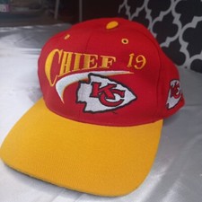 Vintage Kansas City Chiefs Hat Cap Snapback Logo NFL Football Adjustable "No S"