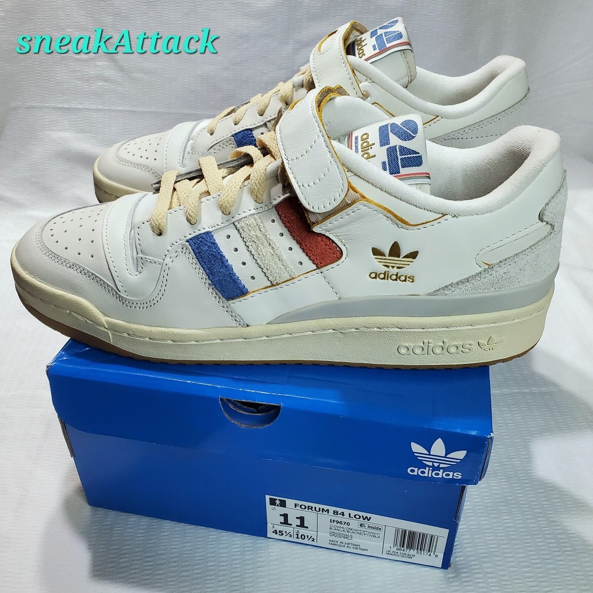 Adidas Forum 84 Low 2024 Paris Olympics sz 11 cream white IF9670