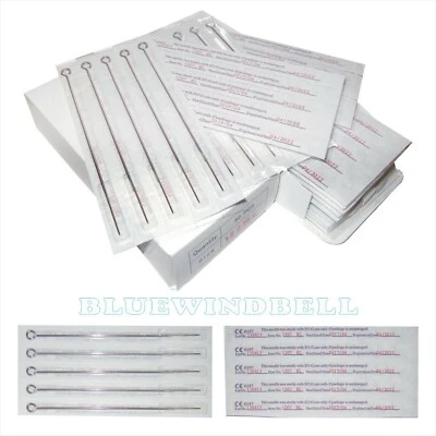 100pcs Disposable Sterile Tattoo Needle Assorted U-Pick mixed 50+ sizes supplies