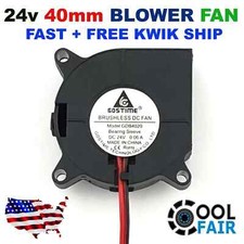 24V 40mm Blower Fan 4020 40mm x 20mm Turbo Cooling 3D Printer Rep Rap 2-pin E2