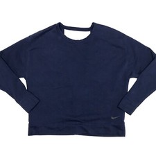 Nike Dri-FIT Women's Size: Small S Navy Blue Long Sleeve Workout Sweatshirt