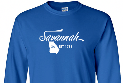 Savannah Georgia State T-Shirt Long 