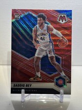 SADDIQ BEY 2020-21 PANINI MOSAIC RED WAVE PRIZM ROOKIE RC #209 Detroit Pistons