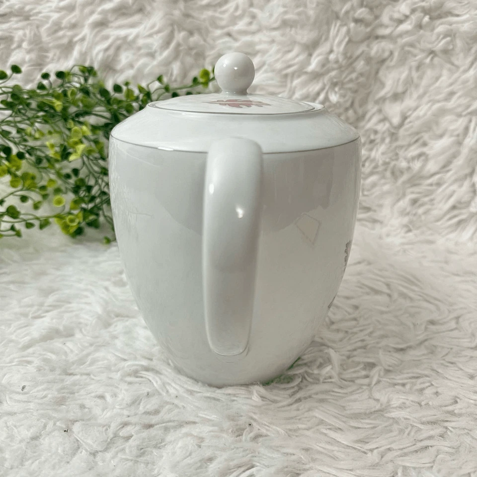 "Tetera de porcelana con tapa Porzellanfabrik Arzberg estampado floral Alemania 7"" de alto" Foto 3 de 4