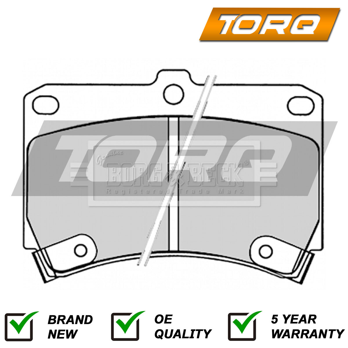 Brake Pads Set Front Torq Fits Mazda Demio 323 121 Kia Rio + Other