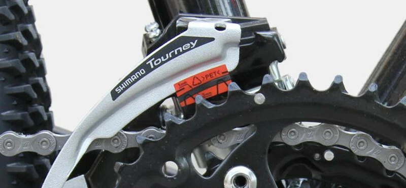 Desviador delantero de bicicleta MTB Shimano Tourney FD-TY510 6/7/8 velocidades doble tracción 34,9 mm Foto 4 de 4