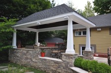 Set 4 rivestimenti murali cemento plastica giardino stampo mattoni piastrelle ad incastro 