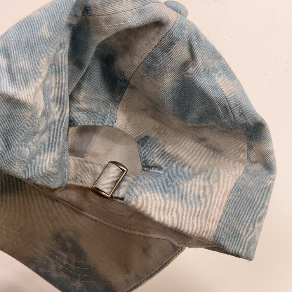 Sky Cloud Pattern Blue White Cotton Baseball Hat - image 4