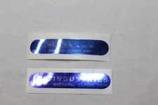 Sticker Label Advertising Block & Co. MMF Industries x2 Collectible  Decal