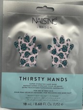 1 Pair NAILS INC London Thirsty Hands Super Hydrating HAND MASKS Masque Gloves