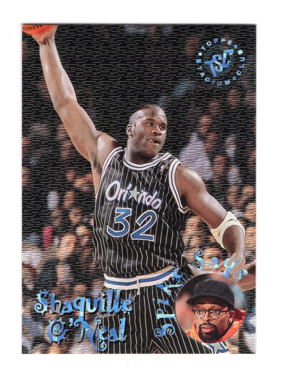 1995-96 TOPPS STADIUM CLUB SPIKE SAYS SHAQUILLE O'NEAL INSERT CARD