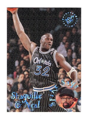1995-96 TOPPS STADIUM CLUB SPIKE SAYS SHAQUILLE O'NEAL INSERT CARD
