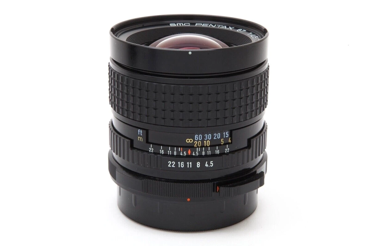 Near Mint Pentax 67 75mm f4.5 SMC Late Medium Format Lens with
